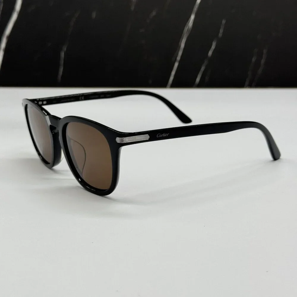 NEW CARTIER BLACK UNISEX SUNGLASSES CARTIER CT0011SA 004